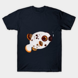 Black spotted puffer T-Shirt